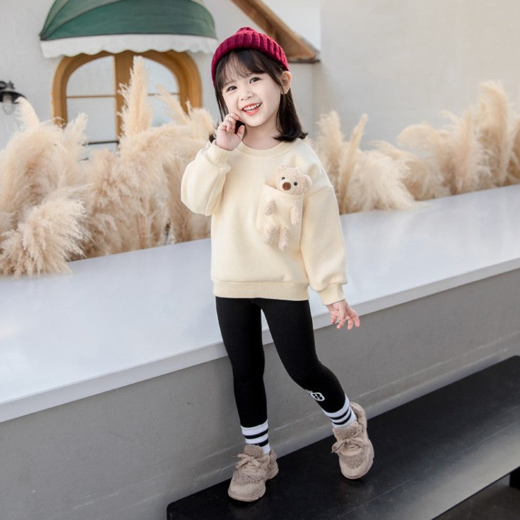 2021 Trendy Girls Winter Fleece Sweater Baby Girl Wholesale