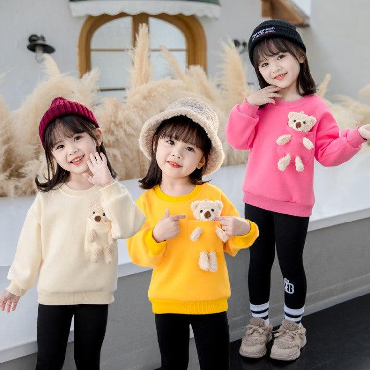 2021 Trendy Girls Winter Fleece Sweater Baby Girl Wholesale - PrettyKid