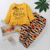 Chrysanthemum Pullover And Striped Trousers Cheap Baby Girl Clothing Sets - PrettyKid