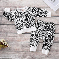 2-piece Leopard Sweatshirt & Pants for Baby Girl - PrettyKid