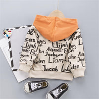 Letter Pattern Hoodie for Children - PrettyKid