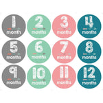 MOQ 5PCS Baby Growth Memorial Month Sticker - PrettyKid