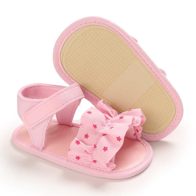 Velcro Ruffle Baby Shoes - PrettyKid