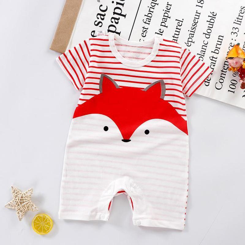 Fox Pattern Bodysuit for Baby Children's Clothing - PrettyKid