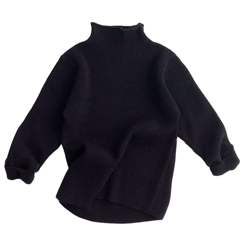 Baby Kid Unisex Solid Color Sweaters - PrettyKid