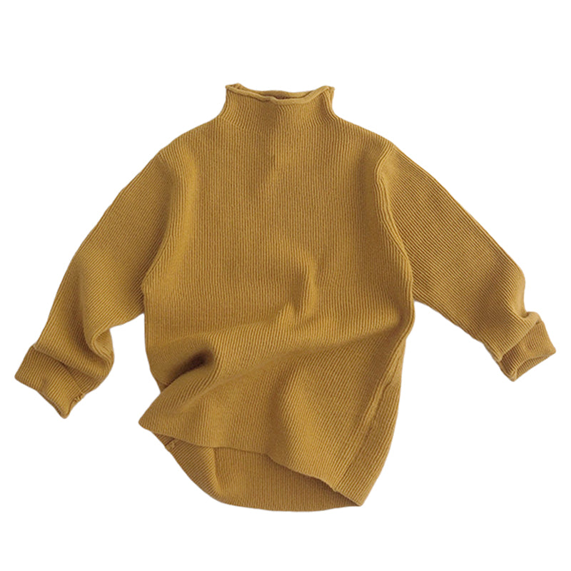Baby Kid Unisex Solid Color Sweaters - PrettyKid