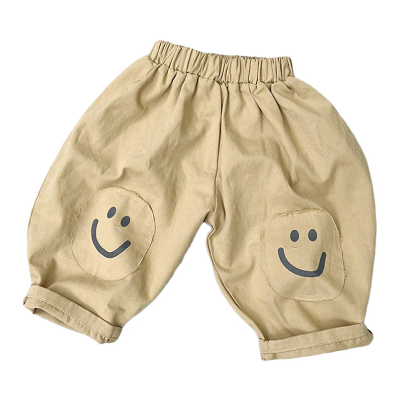 Baby Kid Unisex Solid Color Expression Pants - PrettyKid