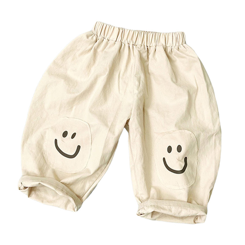 Baby Kid Unisex Solid Color Expression Pants - PrettyKid
