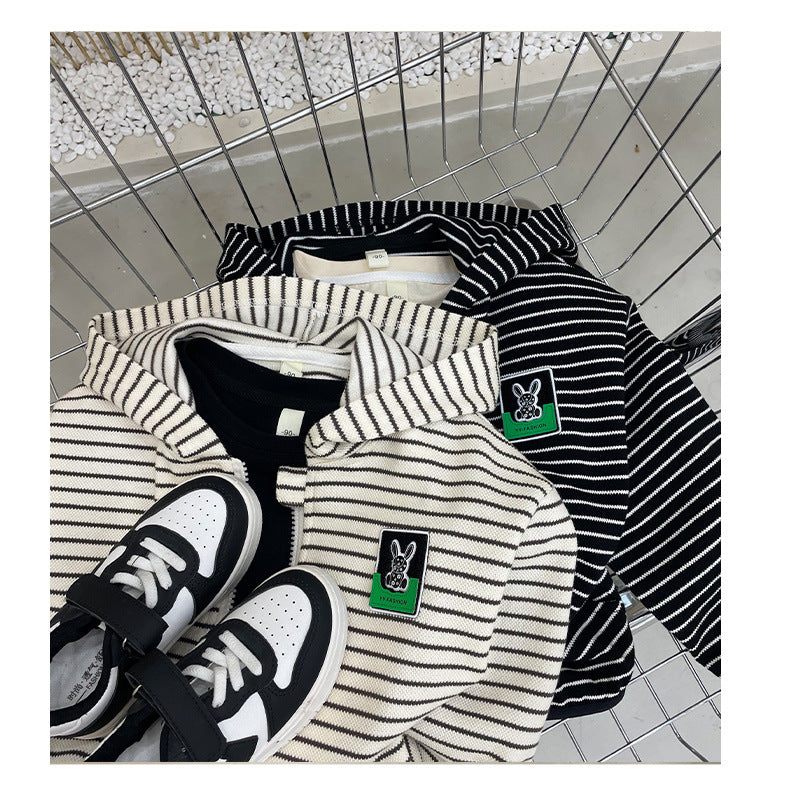Baby Kid Boys Striped Jackets Outwears - PrettyKid