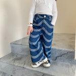 Baby Unisex Striped Pants Jeans - PrettyKid