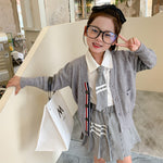 Mommy And Me Baby Kid Striped Cardigan - PrettyKid