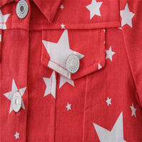 Children's Printed Star Jacket Kids Designer Clothes Wholesale - PrettyKid