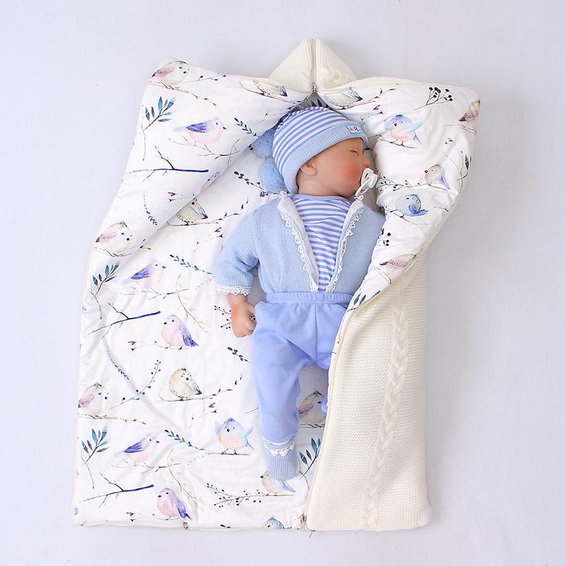 Soft Bird Pattern Sleeping Bag Children's Clothing - PrettyKid