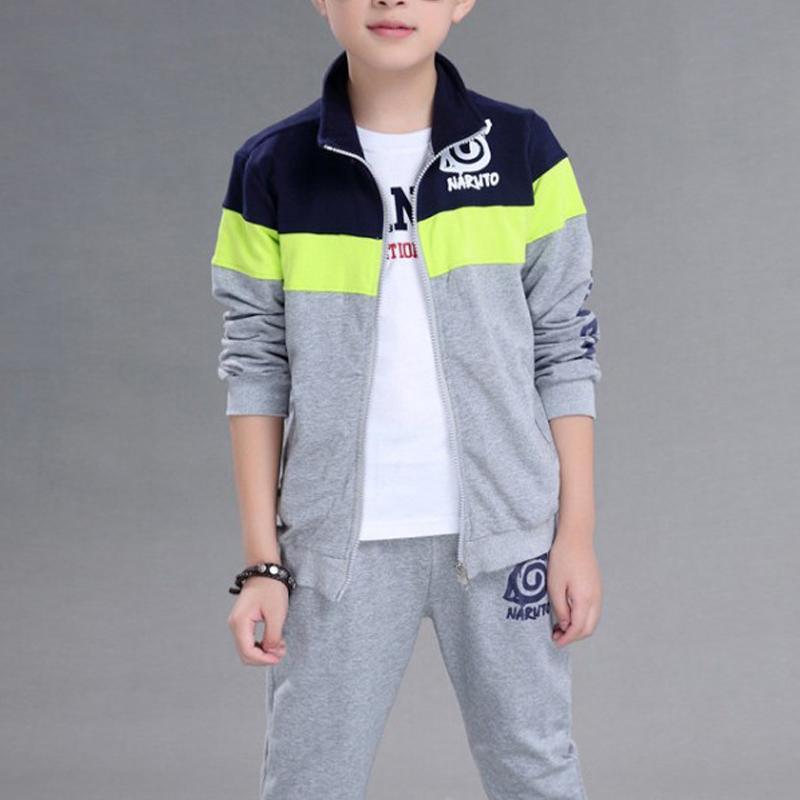 2-piece Color-block Coat & Pants for Boy - PrettyKid