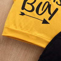 Toddler Boys Sleeveless Letter Print Hoodie Set - PrettyKid