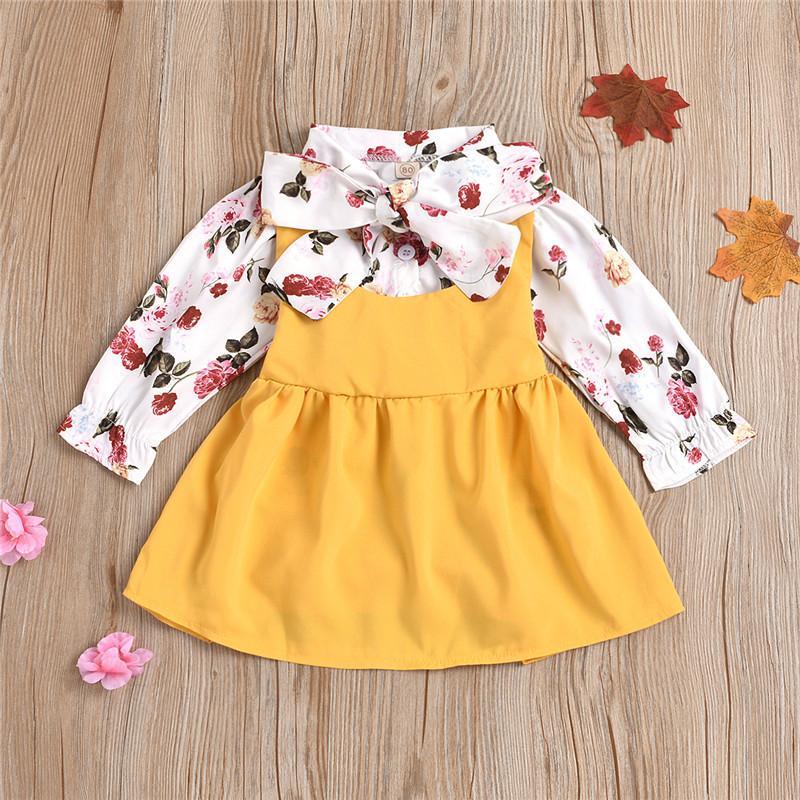 2-piece Floral Dress Set for Toddler Girl - PrettyKid