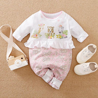 Cartoon Design Jumpsuit for Baby Girl Wholesale children's clothing - PrettyKid