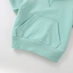 2 Pieces Set Baby Kid Unisex Solid Color Hoodies Sweatshirts And Pants