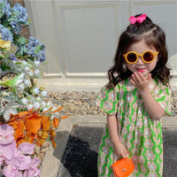 Baby Kid Girls Flower Print Dresses