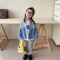 Baby Kid Girls Solid Color Jackets Outwears