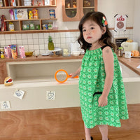 Baby Kid Girls Flower Print Dresses