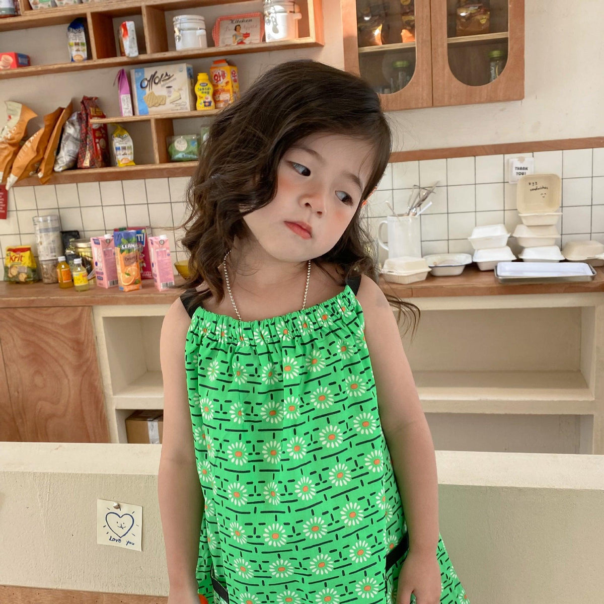 Baby Kid Girls Flower Print Dresses