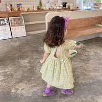 Baby Kid Girls Flower Print Dresses