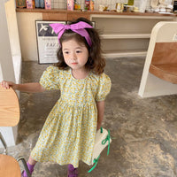 Baby Kid Girls Flower Print Dresses