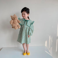 Baby Kid Girls Love heart Print Dresses