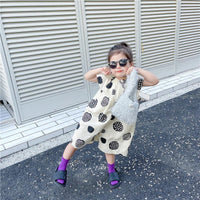 Baby Kid Girls Cartoon Print Dresses