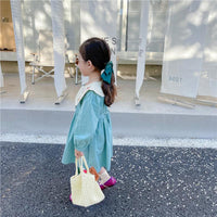 Baby Kid Girls Flower Embroidered Dresses