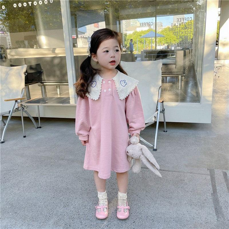 Baby Kid Girls Cartoon Print Dresses