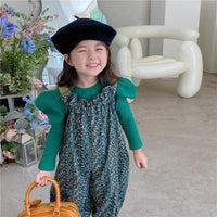 Baby Kid Girls Solid Color Tops