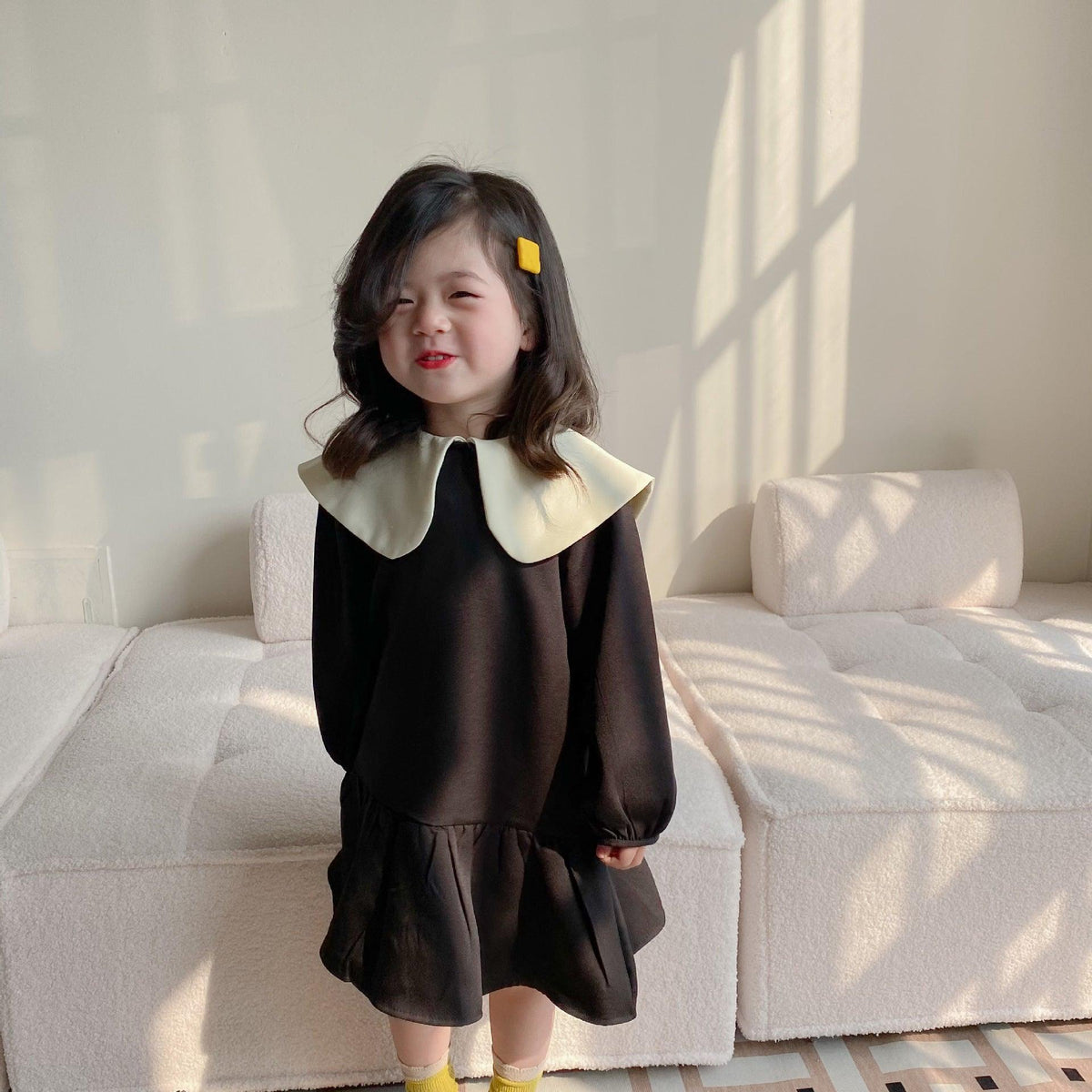 Baby Kid Girls Color-blocking Dresses