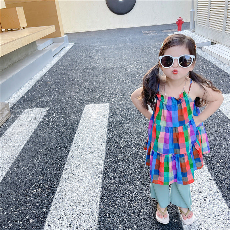 Baby Kid Girls Color-blocking Dresses
