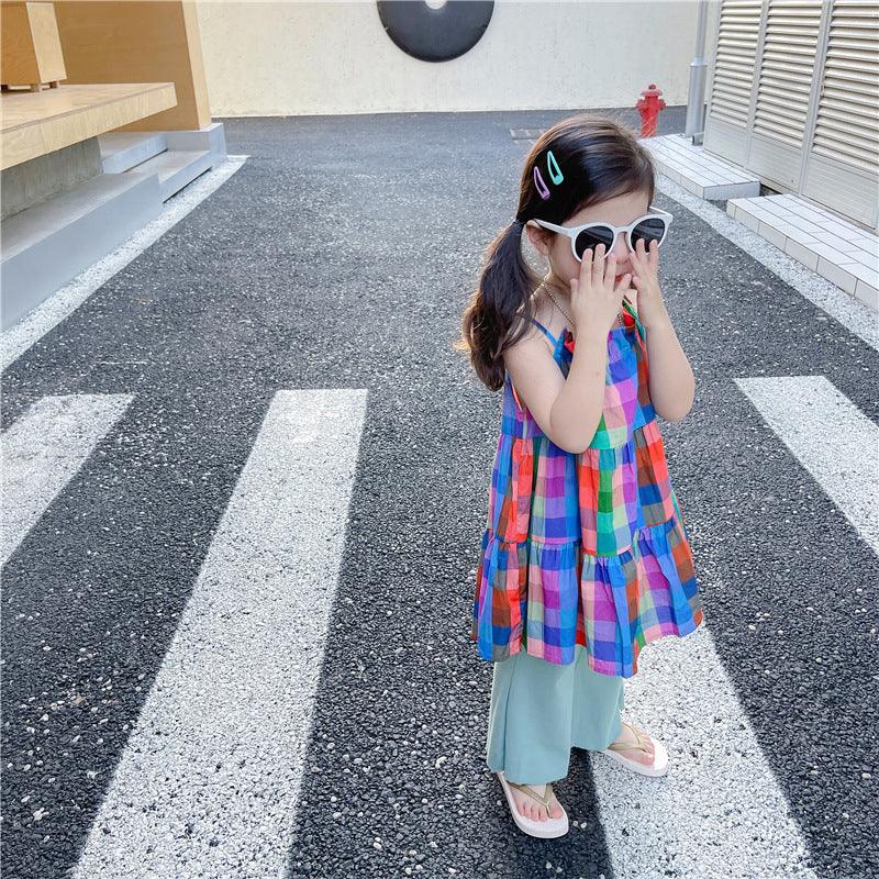 Baby Kid Girls Color-blocking Dresses