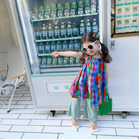 Baby Kid Girls Color-blocking Dresses