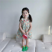 Baby Kid Girls Fruit Print Dresses