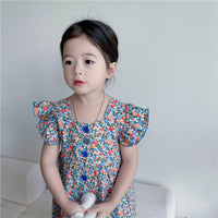 Baby Kid Girls Flower Print Dresses