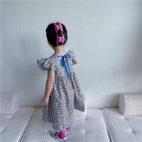 Baby Kid Girls Flower Print Dresses