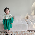 Baby Kid Girls Flower Embroidered Dresses
