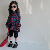 Baby Kid Girls Flower Print Shirts