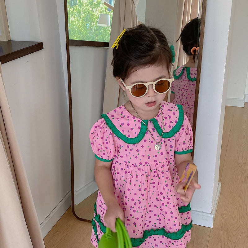 Baby Kid Girls Polka dots Dresses