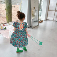 Baby Kid Girls Flower Print Dresses