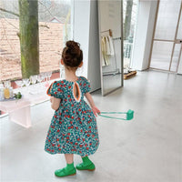 Baby Kid Girls Flower Print Dresses