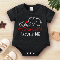 Baby Unisex Letters Cartoon Rompers