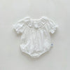 Baby Girls Flower Embroidered Rompers
