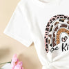 2 Pieces Set Baby Kid Girls Letters Print T-Shirts And Zebra Pants