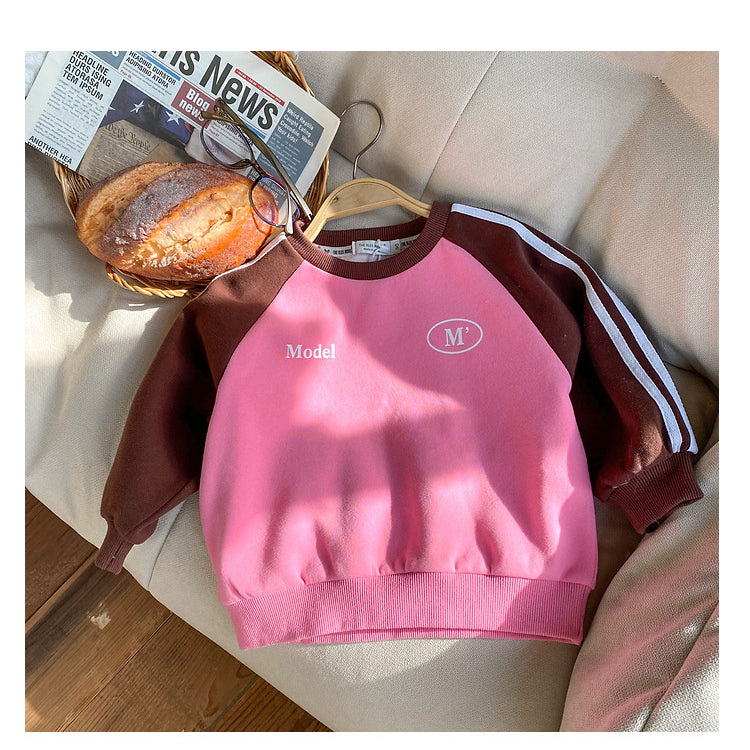 2 Pieces Set Mommy And Me Baby Kid Letters Hoodies Sweatshirts And Solid Color Pants