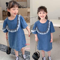 Baby Kid Girls Solid Color Dresses